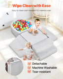 Outdoor Play Equipment: VEVOR Climbing Toys, 5-Piece Set, Foam Climbing Blocks for Toddlers 6 Months to 3 Years, Baby Climbing Blocks with Ball Pit (Balls Not Included), Indoor Climb and Crawl Activity Playset for Crawling
