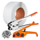 Automotive Repair & Speciality Tools: VEVOR Banding Strapping Kit with Strapping Tensioner Tool, Banding Sealer Tool, 100 m Length PP Band, 100 Metal Seals, Pallet Packaging Strapping Banding Kit, Banding Packaging Strapping for Packing