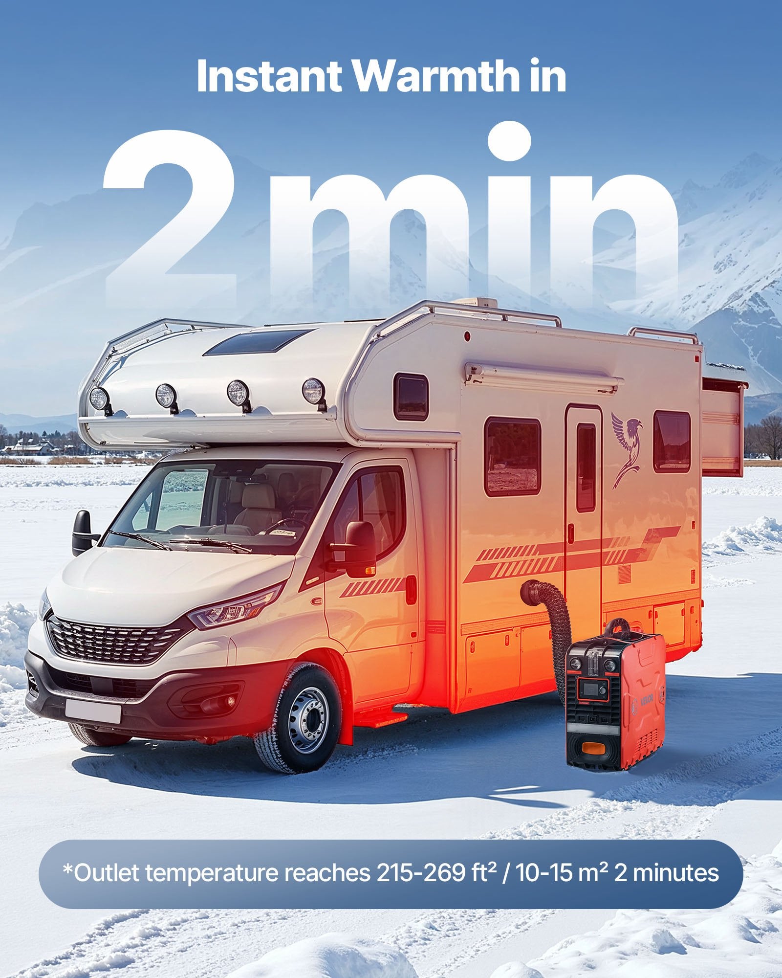 Diesel Heater, 8KW, DC 12V, All in One Portable Diesel Air Heater with Bluetooth APP Control, Remote Control and LCD Screen, 4.5 L Fuel Tank for Vehicles, Vans, RVs, Campers, and Garages