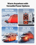 Camping Appliances: VEVOR Diesel Heater, 8KW, DC 12V, All in One Portable Diesel Air Heater with Bluetooth APP Control, Remote Control and LCD Screen, 4.5 L Fuel Tank for Vehicles, Vans, RVs, Campers, and Garages
