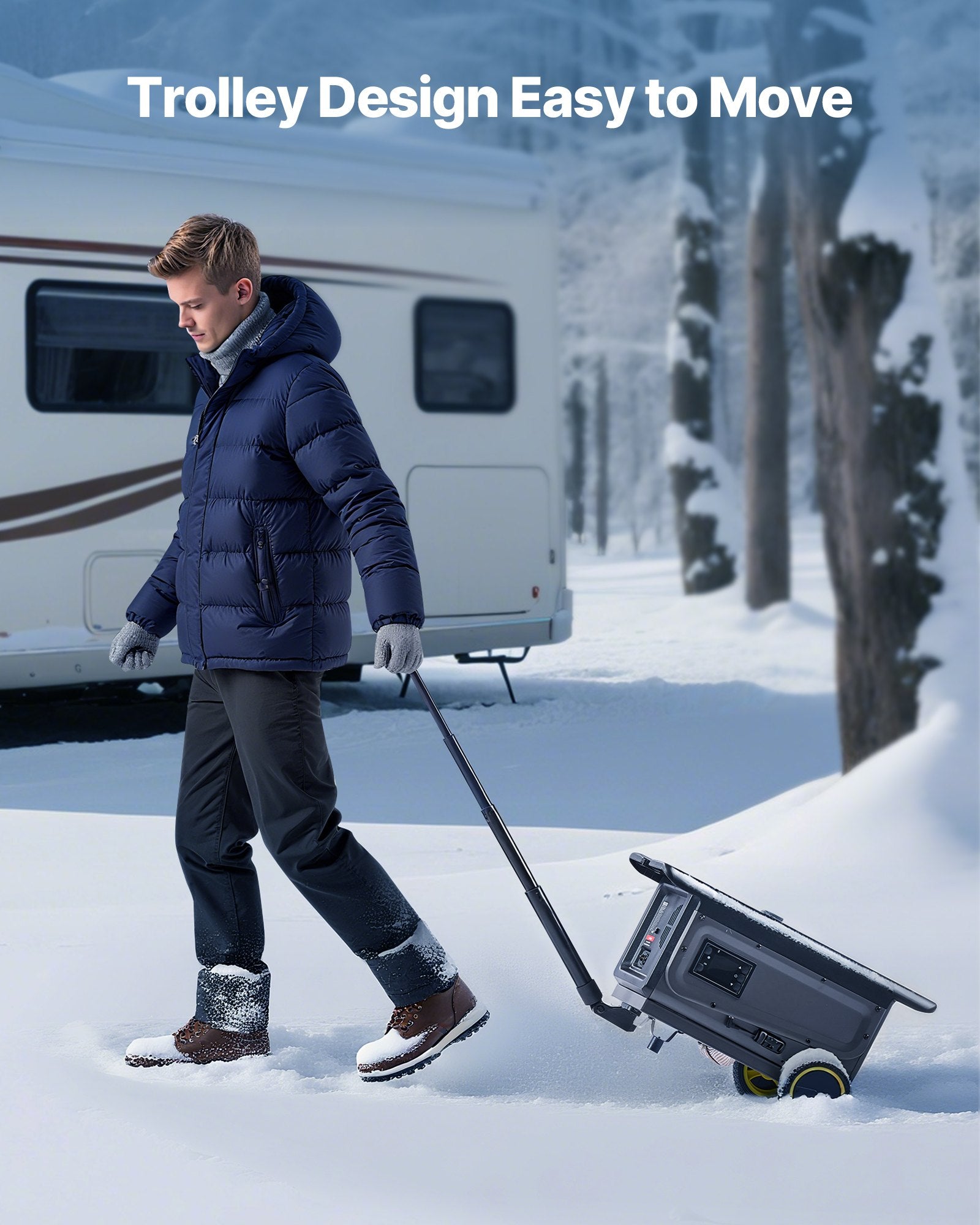 Diesel Heater, 8KW, DC 12V/24V, All in One Portable Diesel Air Heater with Bluetooth APP Control, Remote Control and LCD Screen, Trolley Design, 5 L Fuel Tank for Trucks, Vans, RVs, Campers