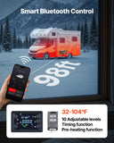 Air Conditioner Accessories: VEVOR Diesel Heater, 8KW, DC 12V/24V, All in One Portable Diesel Air Heater with Bluetooth APP Control, Remote Control and LCD Screen, Trolley Design, 5 L Fuel Tank for Trucks, Vans, RVs, Campers