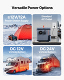 Camping Appliances: VEVOR Diesel Heater, 8KW, DC 12V/24V, All in One Portable Diesel Air Heater with Bluetooth APP Control, Remote Control and LCD Screen, 5 L Fuel Tank for Trucks, Vans, RVs, Campers, and Garages