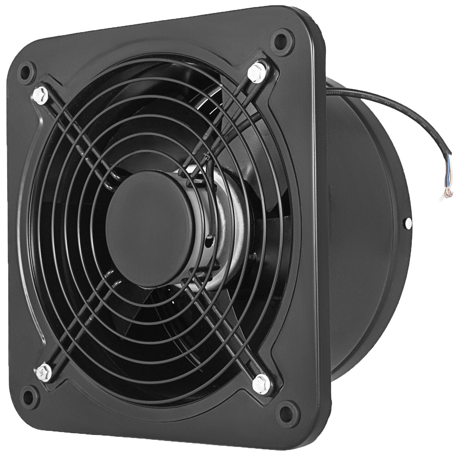 Fuel & Exhaust: VEVOR Industrial Ventilation Extractor Metal Axial Exhaust Commercial 12 inch Air Blower Fan 250MM opening exhaust fan 2800 RPM Low Noise Stable Running