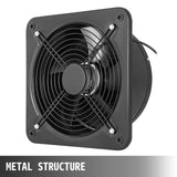 Exhaust Fans: VEVOR 12 Inch Industrial Ventilation Extractor ventilation fan commercial air blower fan Metal Axial Exhaust 300MM Air Puller Fan (300MM/12 Inch)