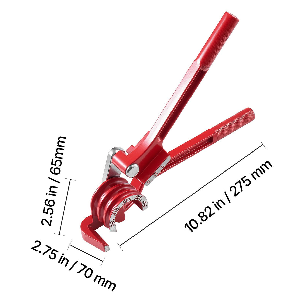 Brake Line Repair Kit, 45° Single Brake Line Flaring Tool Kit, 7.6m x 4.76mm Copper-Coated Brake Line with 20 Fittings & 2 Unions, 3-in-1 Tube Bender, Tube Cutter Included