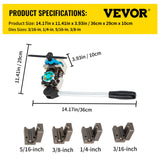 Automotive Repair & Speciality Tools: VEVOR Brake Line Flaring Tool, 45 Degree Single, Double, and Bubble Flares for 3/16", 1/4", 5/16" and 3/8" Tube Size, Suitable for Soft Metal of Copper Lines