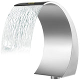 Swimming Pools: VEVOR Stainless Steel Pool Fountain 17.7 x 11.8 x 23.6 inches Pool Fountain Silver Pool Fountains for In Ground Pools Garden Outdoor Waterfalls Sheer Descent Pond Water Feature