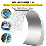 Swimming Pools: VEVOR Stainless Steel Pool Fountain 17.7 x 11.8 x 23.6 inches Pool Fountain Silver Pool Fountains for In Ground Pools Garden Outdoor Waterfalls Sheer Descent Pond Water Feature