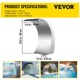 Swimming Pools: VEVOR Stainless Steel Pool Fountain 17.7 x 11.8 x 23.6 inches Pool Fountain Silver Pool Fountains for In Ground Pools Garden Outdoor Waterfalls Sheer Descent Pond Water Feature