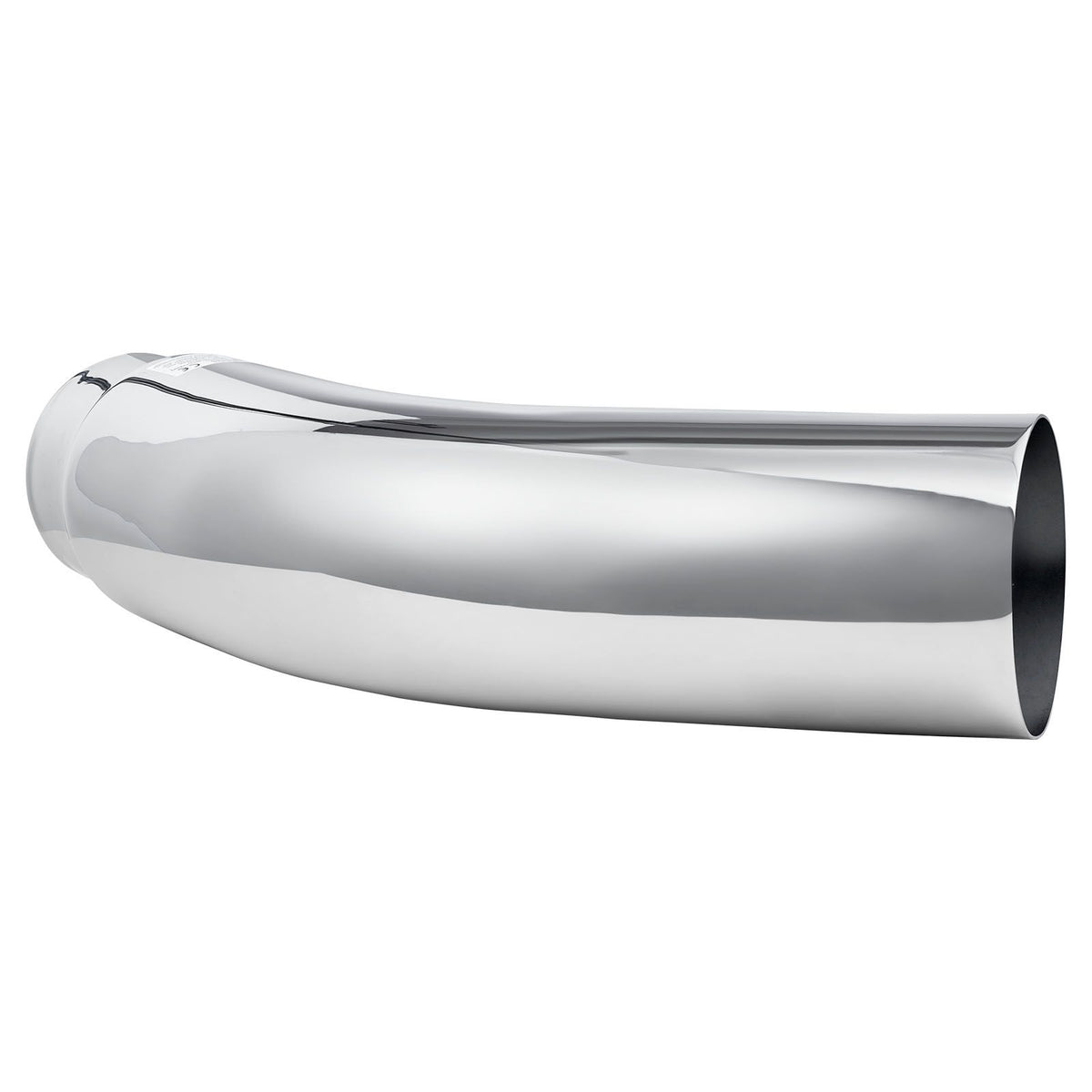 Elbow Exhaust Tip, 127mm Inlet, 152.4mm Outlet, 584mm Overall Length, Chrome Turn Down Exhaust Tip with Clamp for Truck, Sedan, Sports Car, SUV, Chrome Structure for High Temperature Resistance