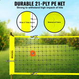 Basketball & Basketball Accessories: VEVOR Outdoor Portable Volleyball Net System, Adjustable Height Steel Poles, Professional Volleyball Set with PVC Volleyball, Pump, Carrying Bag, Heavy Duty Volleyball Net for Backyard, Beach, Lawn