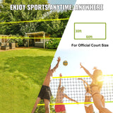 Basketball & Basketball Accessories: VEVOR Outdoor Portable Volleyball Net System, Adjustable Height Steel Poles, Professional Volleyball Set with PVC Volleyball, Pump, Carrying Bag, Heavy Duty Volleyball Net for Backyard, Beach, Lawn