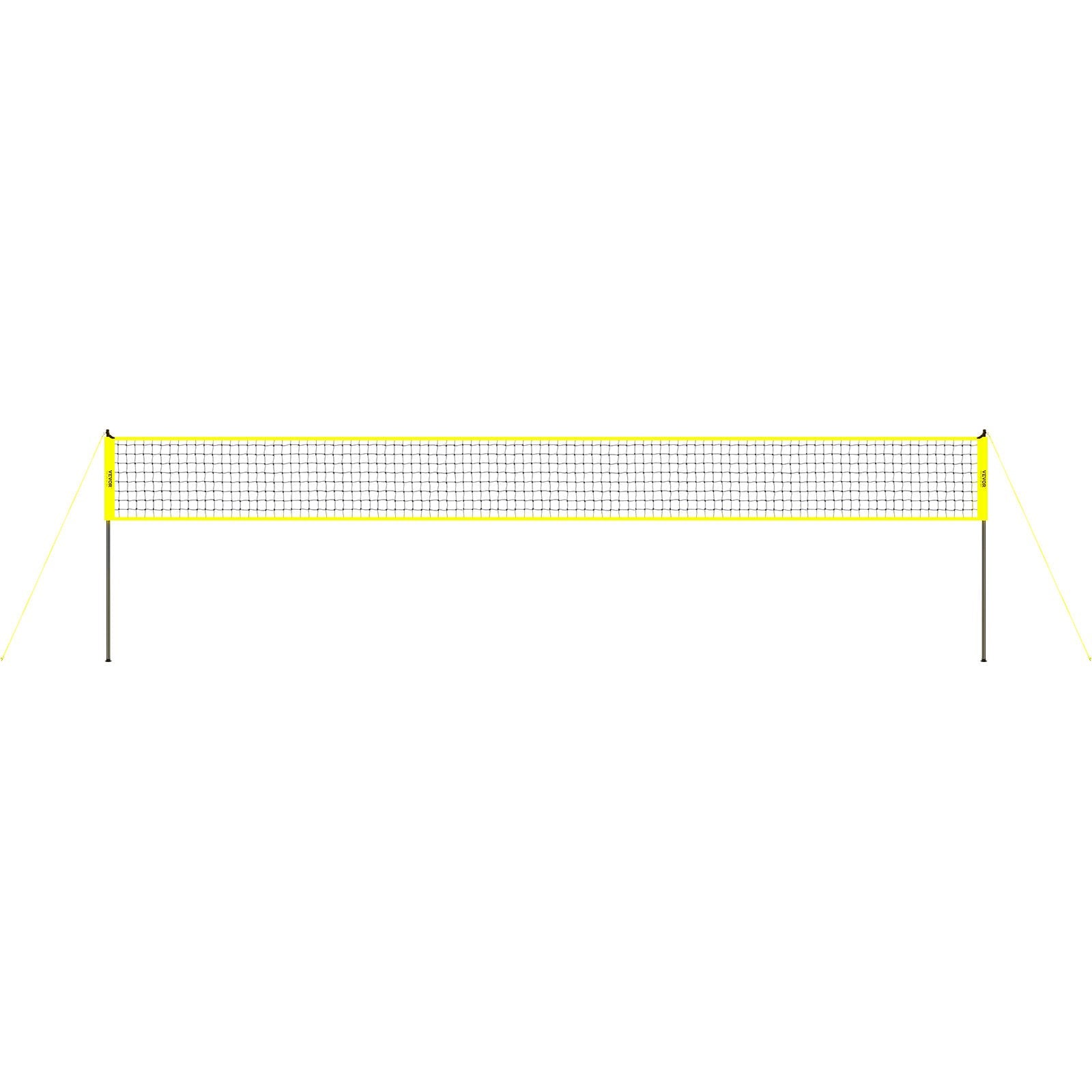Basketball & Basketball Accessories: VEVOR Outdoor Portable Volleyball Net System, Adjustable Height Steel Poles, Professional Volleyball Set with PVC Volleyball, Pump, Carrying Bag, Heavy Duty Volleyball Net for Backyard, Beach, Lawn