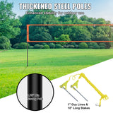 Basketball & Basketball Accessories: VEVOR Outdoor Portable Volleyball Net System, Adjustable Height Aluminum Poles, Professional Volleyball Set with PVC Volleyball, Pump, Carrying Bag, Heavy Duty Volleyball Net for Backyard, Beach, Lawn