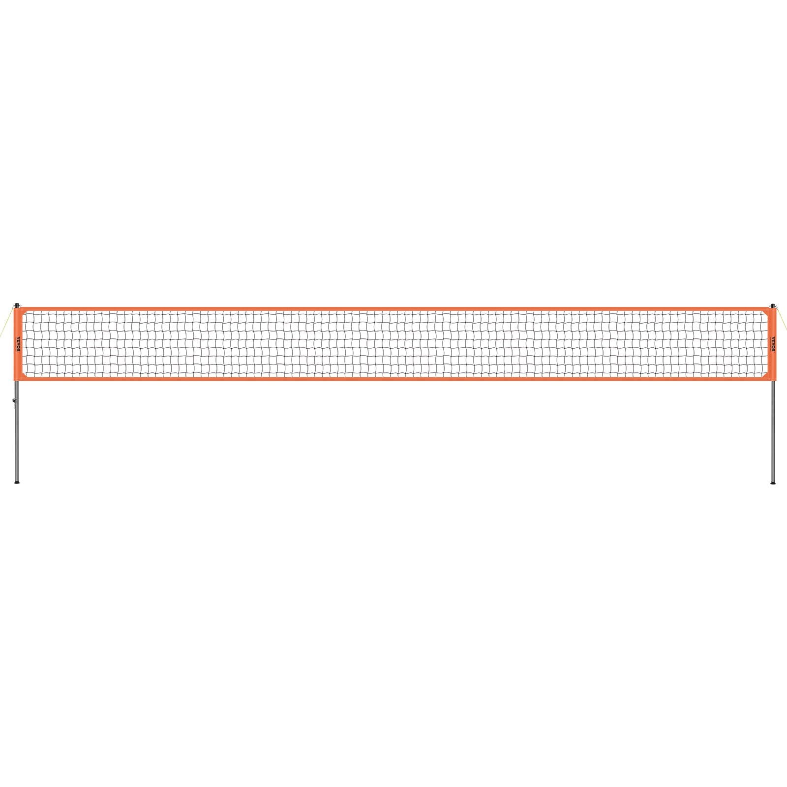 Basketball & Basketball Accessories: VEVOR Outdoor Portable Volleyball Net System, Adjustable Height Aluminum Poles, Professional Volleyball Set with PVC Volleyball, Pump, Carrying Bag, Heavy Duty Volleyball Net for Backyard, Beach, Lawn