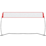 Basketball & Basketball Accessories: VEVOR Freestanding Volleyball Training Net for Indoor or Outdoor Use, Adjustable Height Portable Net System with Carrying Bag, Professional Volleyball Practice Trainer for Hitting or Serving Drills