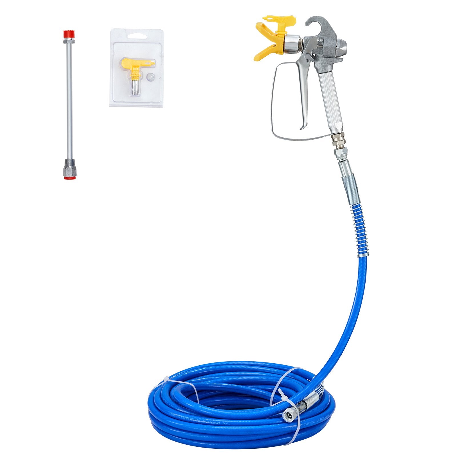Hand Tools: VEVOR Airless Paint Spray Hose Kit 50ft 1/4in Swivel Joint 3600psi with 517 Tip