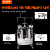 Gardening Tools: VEVOR Spray Paint Pressure Pot Tank 20L/5gal with Casters Leak Repair Sealant