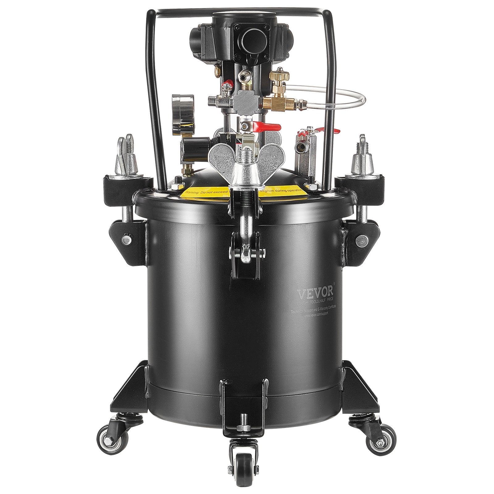 Painting Tools: VEVOR Spray Paint Pressure Pot Tank 10 L/2.5 gal Fully Automatic Stirring 70 psi