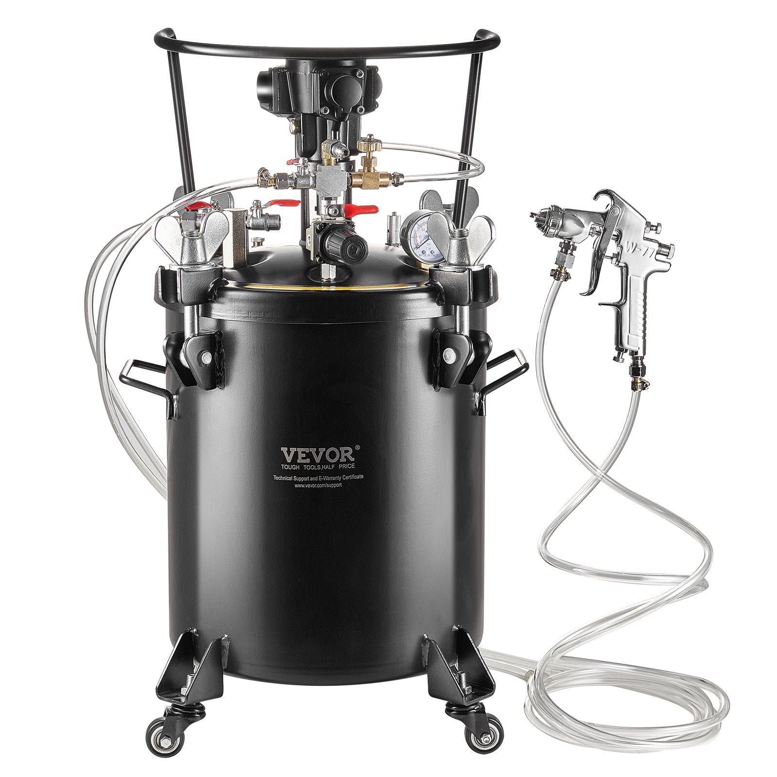 Painting Tools: VEVOR Spray Paint Pressure Pot Tank 30 L/7.5 gal Fully Automatic Stirring 70 psi
