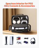 Cosmetic & Toiletry Bags: VEVOR PS5 Carrying Case Travel Bag for Playstation 5 Slim EVA Soft Lining