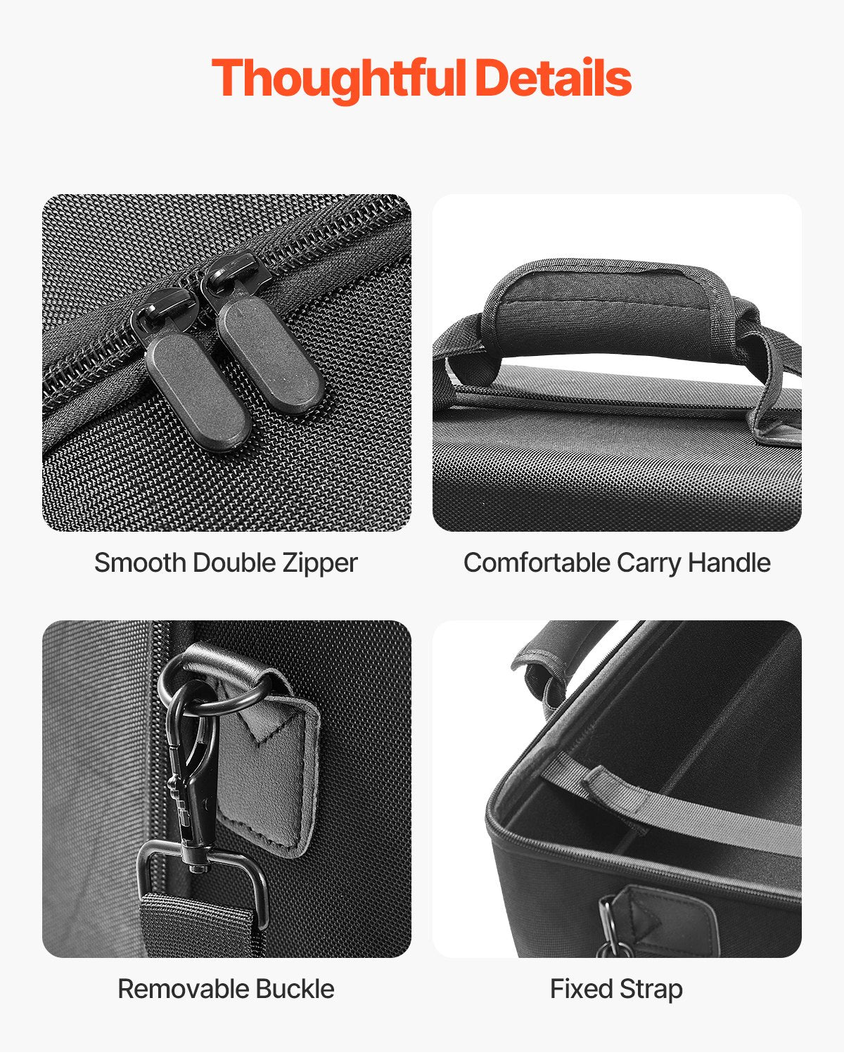 Cosmetic & Toiletry Bags: VEVOR PS5 Carrying Case Travel Bag for Playstation 5 Slim EVA Soft Lining