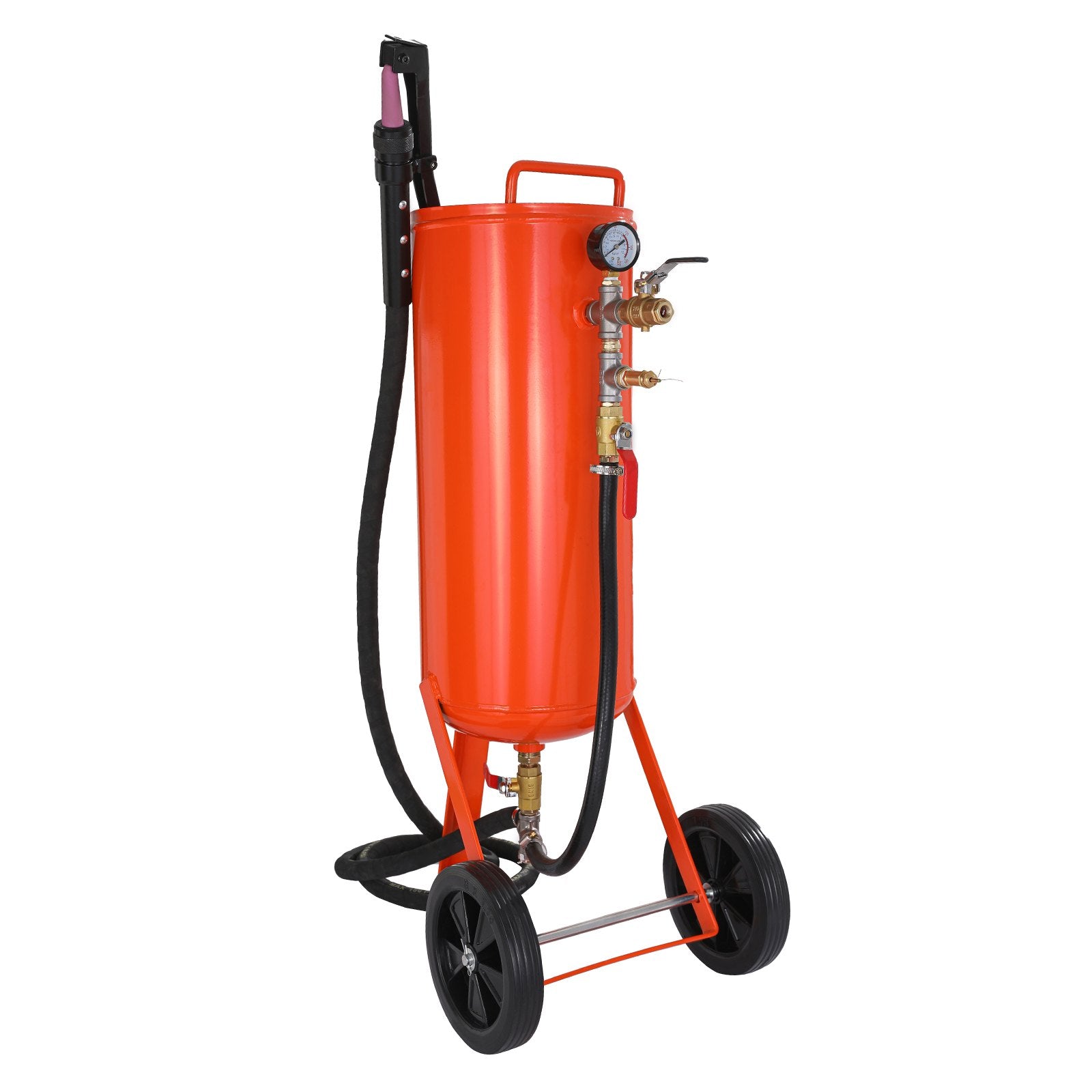 Gardening Tools: VEVOR 10 Gallon Heavy-Duty Sand Blaster, 60-110 PSI High Pressure Sandblaster, Portable Abrasive Blasting Tank, Air Sand Blasting Kit with 2 Ceramic Nozzles & 7.5ft Hose for Stain, Rust, Paint Removal