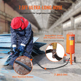 Gardening Tools: VEVOR 10 Gallon Heavy-Duty Sand Blaster, 60-110 PSI High Pressure Sandblaster, Portable Abrasive Blasting Tank, Air Sand Blasting Kit with 2 Ceramic Nozzles & 7.5ft Hose for Stain, Rust, Paint Removal