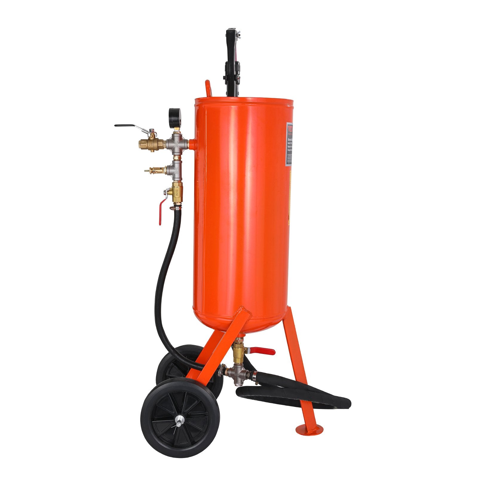 Gardening Tools: VEVOR 10 Gallon Heavy-Duty Sand Blaster, 60-110 PSI High Pressure Sandblaster, Portable Abrasive Blasting Tank, Air Sand Blasting Kit with 2 Ceramic Nozzles & 7.5ft Hose for Stain, Rust, Paint Removal