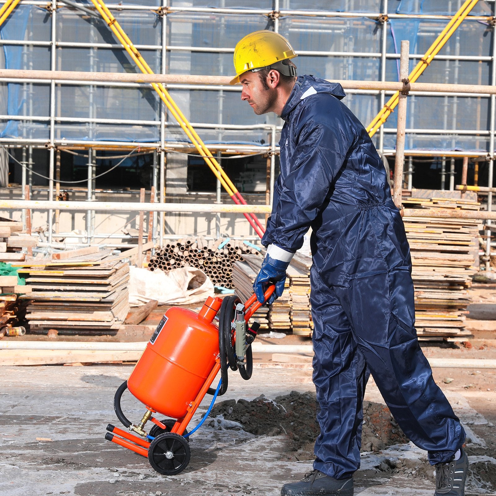 Fountain & Ponds Accessories: VEVOR 5 Gallon Sand Blaster 60-110 PSI High Pressure Sandblaster with 4 Nozzles