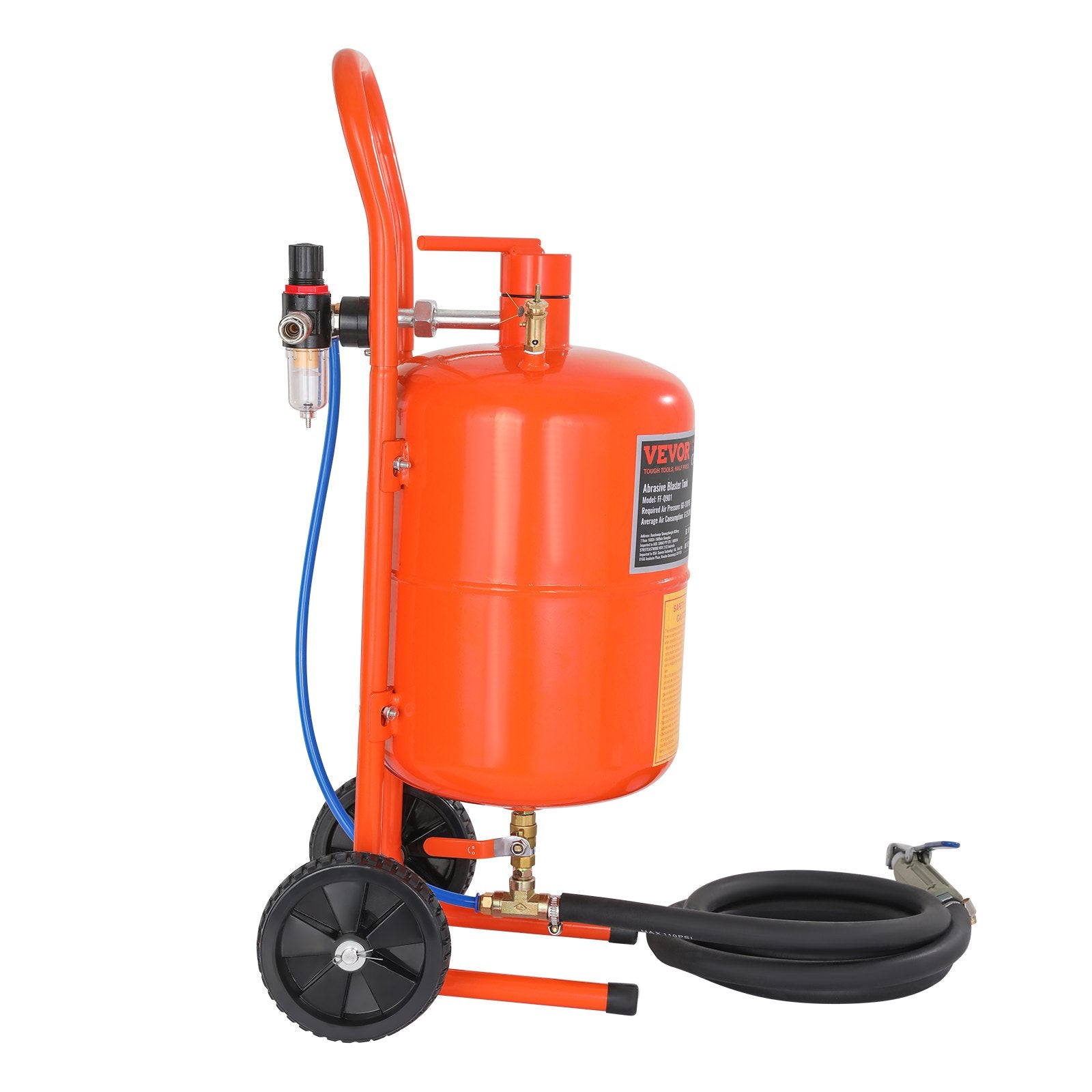 Fountain & Ponds Accessories: VEVOR 5 Gallon Sand Blaster 60-110 PSI High Pressure Sandblaster with 4 Nozzles
