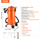 Gardening Tools: VEVOR 28 Gallon Vacuum Sand Blaster, Dustless Sandblaster with Built-in 1200W Vacuum System for Dust Control and Abrasive Recycle, 60-110 PSI Heavy Duty Abrasive Blasting Machine