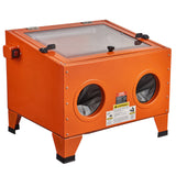 Outdoor Play Equipment: VEVOR 25 Gallon Sandblasting Cabinet, 40-120PSI Portable Benchtop Sand Blasting Cabinet, Heavy Duty Steel Sand Blaster with Blasting Gun & 4 Ceramic Nozzles for Paint, Stain, Rust Removal