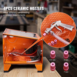 Outdoor Play Equipment: VEVOR 25 Gallon Sandblasting Cabinet, 40-120PSI Portable Benchtop Sand Blasting Cabinet, Heavy Duty Steel Sand Blaster with Blasting Gun & 4 Ceramic Nozzles for Paint, Stain, Rust Removal