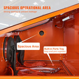 Outdoor Play Equipment: VEVOR 60 Gallon Sand Blasting Cabinet with Stand with Blasting Gun & 4 Nozzles