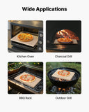 Kitchen Scales: VEVOR Pizza Stone, 508 x 355 mm Rectangular Cordierite Pizza Stone, Extra Large Baking-Stone with PP Scraper, 17 mm Thick Heat-Resistant Cordierite, for Oven, Baking Bread & Pizzas, BBQ Grilling