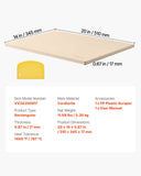 Kitchen Scales: VEVOR Pizza Stone, 508 x 355 mm Rectangular Cordierite Pizza Stone, Extra Large Baking-Stone with PP Scraper, 17 mm Thick Heat-Resistant Cordierite, for Oven, Baking Bread & Pizzas, BBQ Grilling