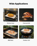 Kitchen Scales: VEVOR Pizza Stone, 508 x 355 mm Rectangular Cordierite Pizza Stone, Extra Large Baking-Stone with Aluminum Peel, 15 mm Thick Heat-Resistant Cordierite, for Oven, Baking Bread & Pizzas, BBQ Grilling
