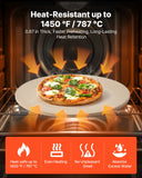 Kitchen Scales: VEVOR Pizza Stone, 406 mm Round Cordierite Pizza Stone, Extra Large Baking-Stone with a Durable Stand, 17 mm Thickness Heat-Resistant Cooking Cordierite, for Kitchen Oven, Baking Pizzas, BBQ Grilling