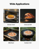 Kitchen Scales: VEVOR Pizza Stone, 406 mm Round Cordierite Pizza Stone, Extra Large Baking-Stone with a Durable Stand, 17 mm Thickness Heat-Resistant Cooking Cordierite, for Kitchen Oven, Baking Pizzas, BBQ Grilling