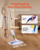 Gardening Tools: VEVOR Spray Mop, with 3 Washable Pads for Dry and Wet Floor Cleaning & an 800ml Refillable Water Tank, Microfiber Dust Wet Mop & Twisted Cotton Dry Mop, Commercial Home Use for Tiles/Vinyl/Wood Floor