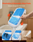 Gardening Tools: VEVOR Spray Mop, with 3 Washable Pads for Dry and Wet Floor Cleaning & an 800ml Refillable Water Tank, Microfiber Dust Wet Mop & Twisted Cotton Dry Mop, Commercial Home Use for Tiles/Vinyl/Wood Floor