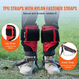 Foot Care: VEVOR Tree Climbing Spikes, 1 Pair Aluminum Climbing Spurs, 350lbs Load Capacity Tree Climbing Gear with Straps and Spike Protectors, Arborist Equipment for Climbers, Hunting, Fruit Picking, Red