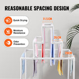 Towel Racks & Holders: VEVOR Towel Rack 8-Bar Outdoor PVC Towel Holder for Poolside Spa Bathroom White