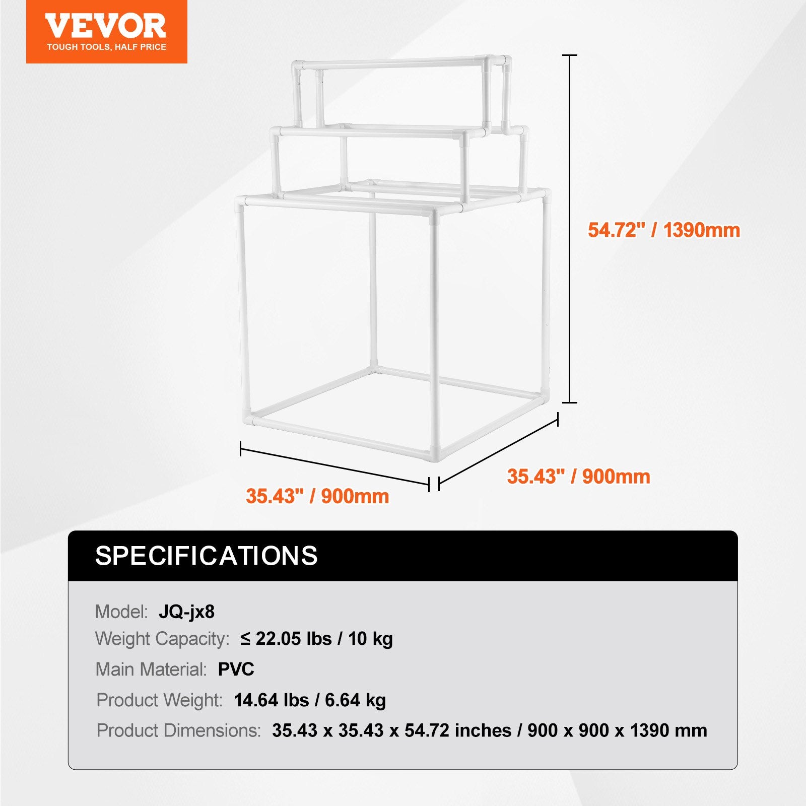 Towel Racks & Holders: VEVOR Towel Rack 8-Bar Outdoor PVC Towel Holder for Poolside Spa Bathroom White