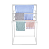 Towel Racks & Holders: VEVOR Towel Rack 8-Bar Outdoor PVC Towel Holder for Poolside Spa Bathroom White