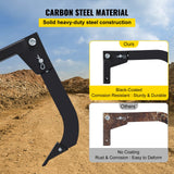 Putty Knives, Scrapers & Chisels: VEVOR Hitch Mounted Ripper, 40.6cm Shank Length Box Scraper Shank, 4 Hole Site Box Blade for Tractor, 2 Locating Pins Ripper Shank, 2 Plough Tips Box Blade Shank Teeth