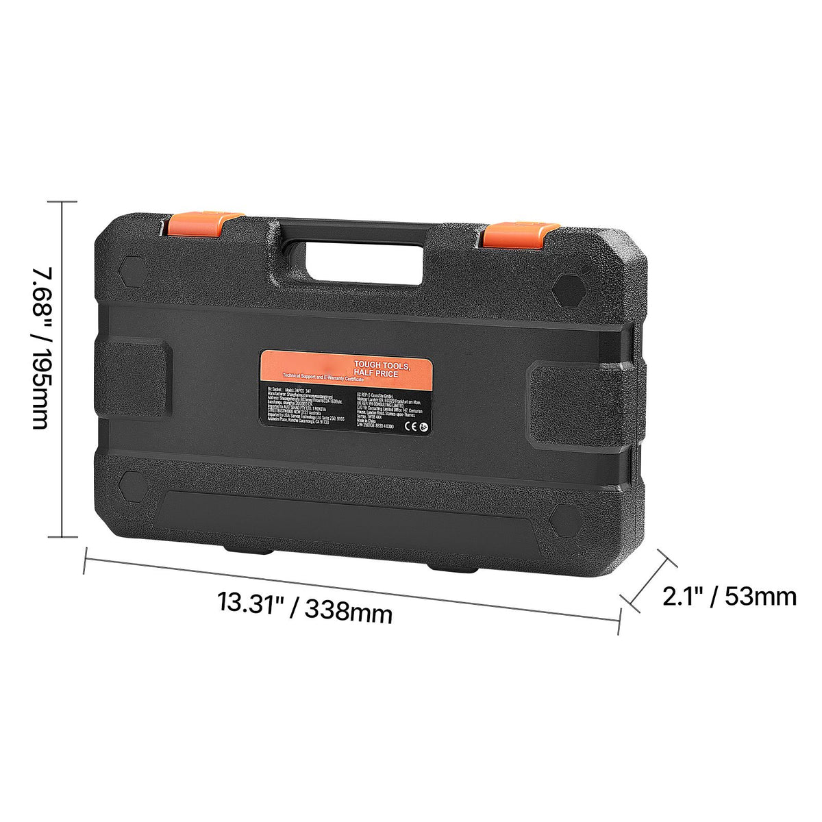 Torx Bit Socket Set, 34-Piece Solid Star and Tamper Proof T6-T70, S2 Alloy Steel and Cr-V Steel, 1/4 in, 3/8 in, and 1/2 in Drives, with Enhanced Storage Case, Torx Sockets for Hand Use