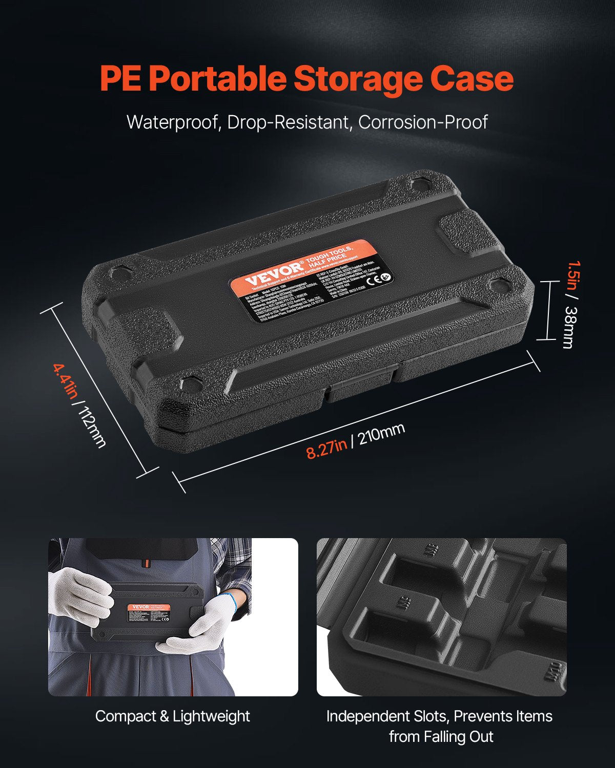 Drill & Screwdriver Accessories: XZN Triple Square Spline Bit Socket Set 10-Piece M4-M18 Cr-V Steel Storage Case